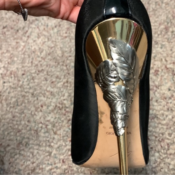 Giuseppe zanotti satin with metal heel shoes - Picture 5 of 8